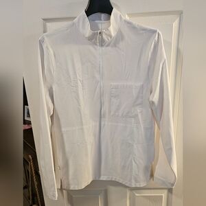 Men's Lululemon WovenAir Half Zip Long Sleeve White Shirt